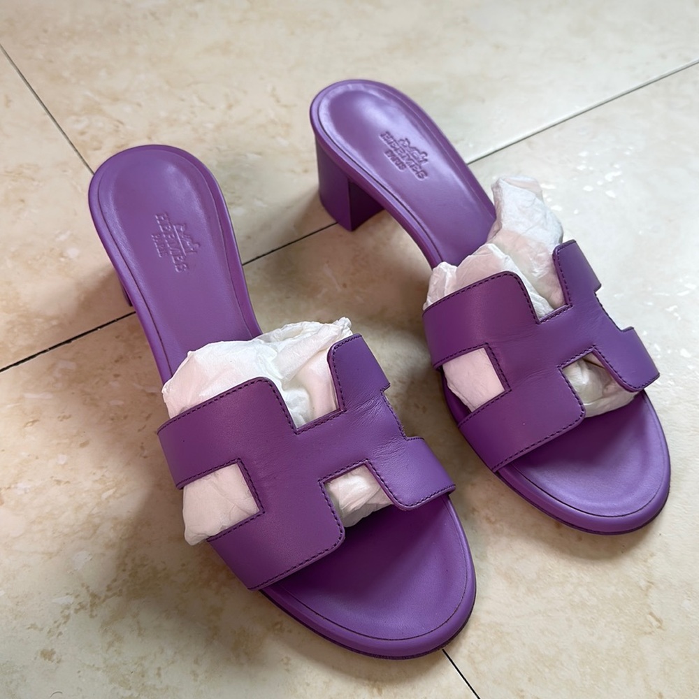 Hermes Oasis - limited edition purple / size 38